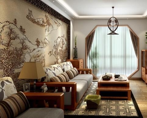宁波室内装修 新中式装修效果图 享受典雅中国风